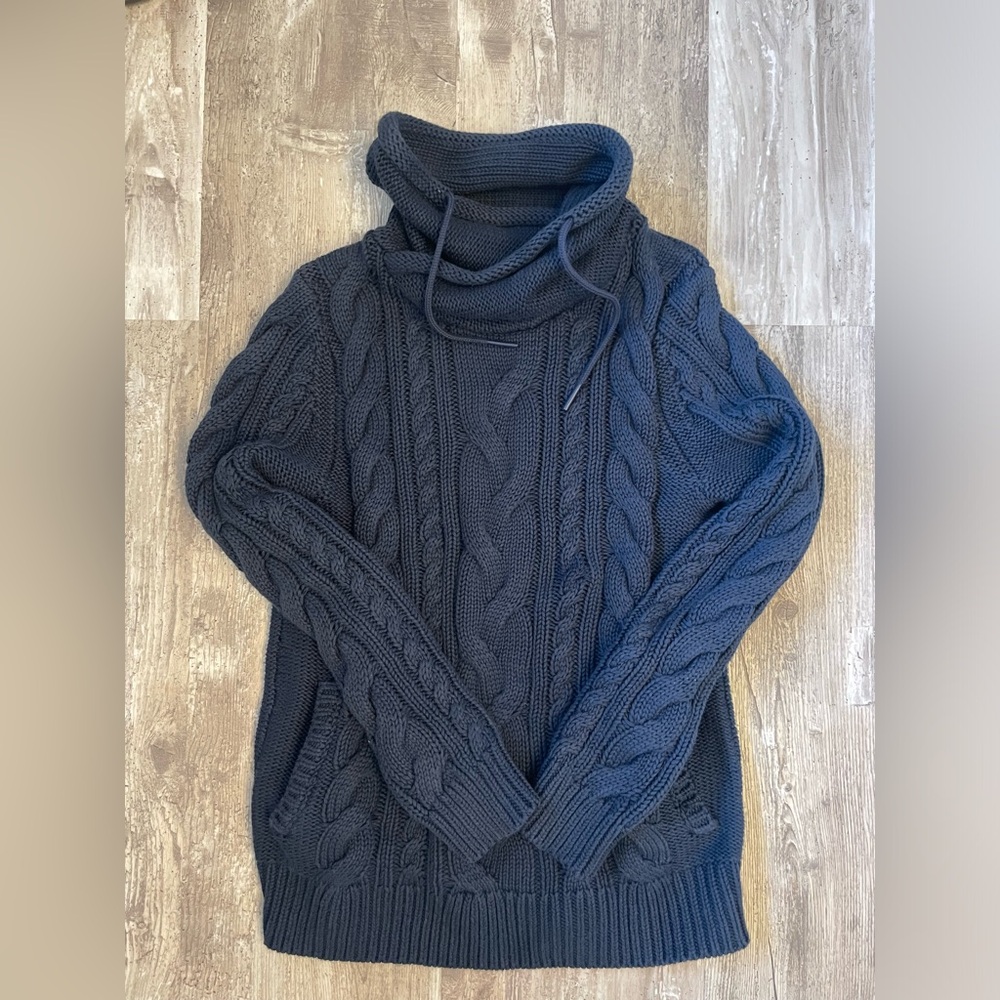 LLBEAN funnel neck pull over sweater